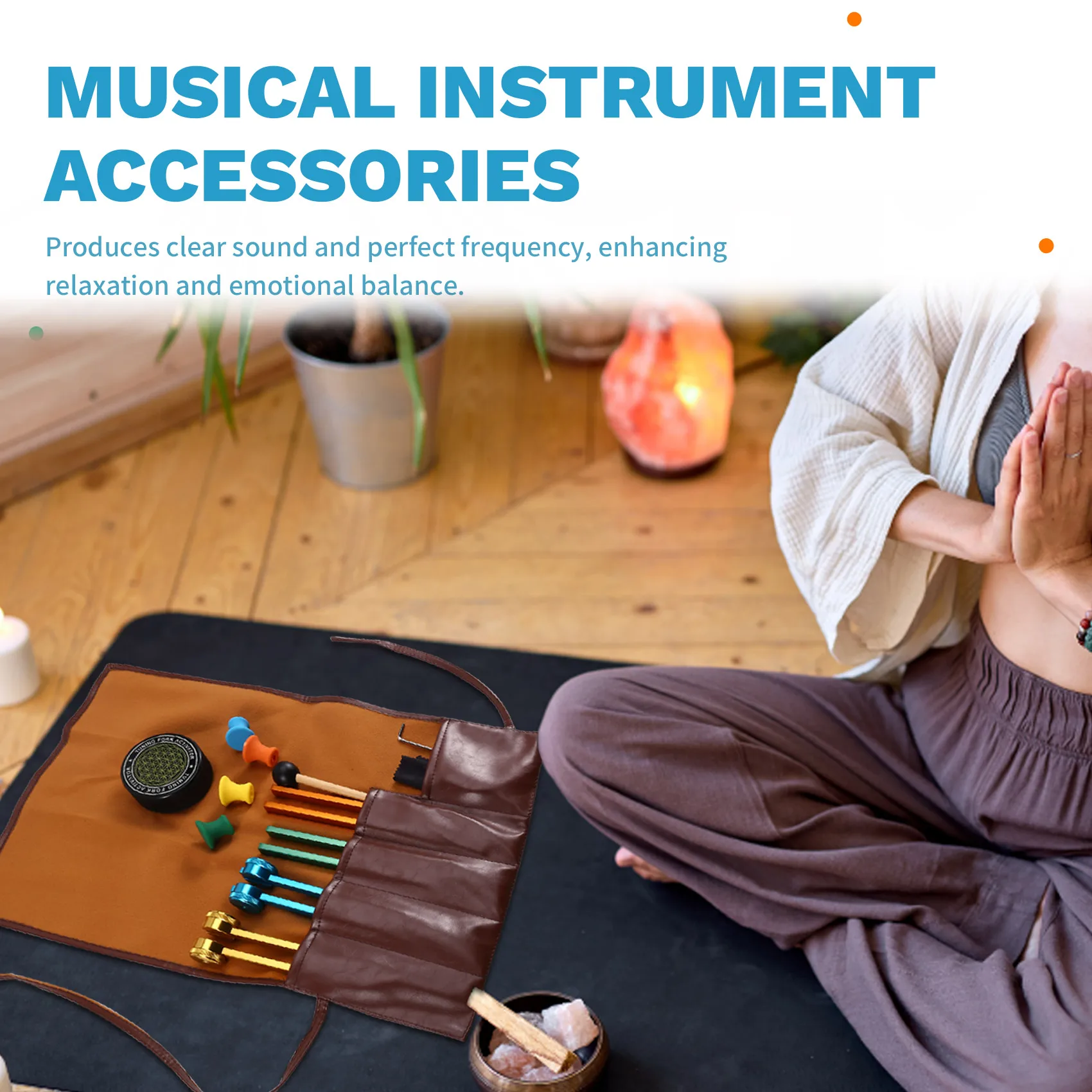 

A89E-Sound For Chakra, Yoga For Healing Tuning Forks Set 128Hz 136.1Hz 256Hz 384Hz& Activator Instruments