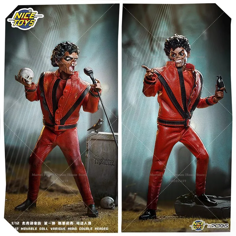 NICETOYS NT2201A 1/12 Scale Thriller King of Pop Great Artist Jack Music Plot MV Period 6-inch Full Set Action Figure Soldier