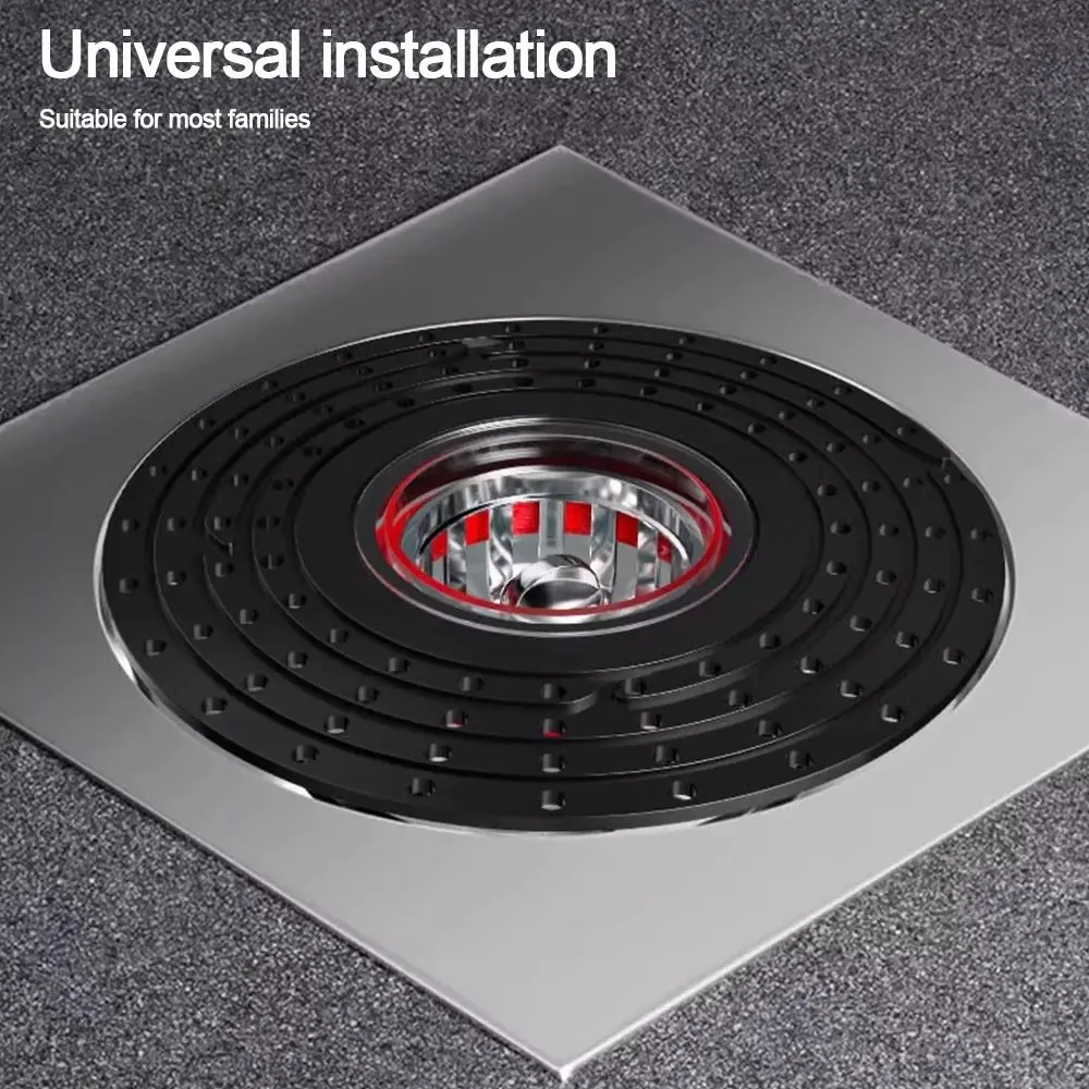 

With Grid Grate Cover Shower Floor Drain Core Backflow Preventer Insect Proof Sink Strainer Dectable Anti Blocking