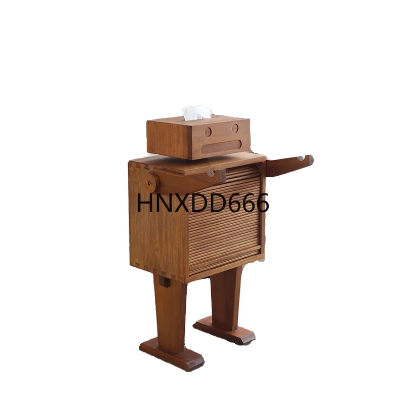 

Robot Small Side Cabinet Solid Wood Locker