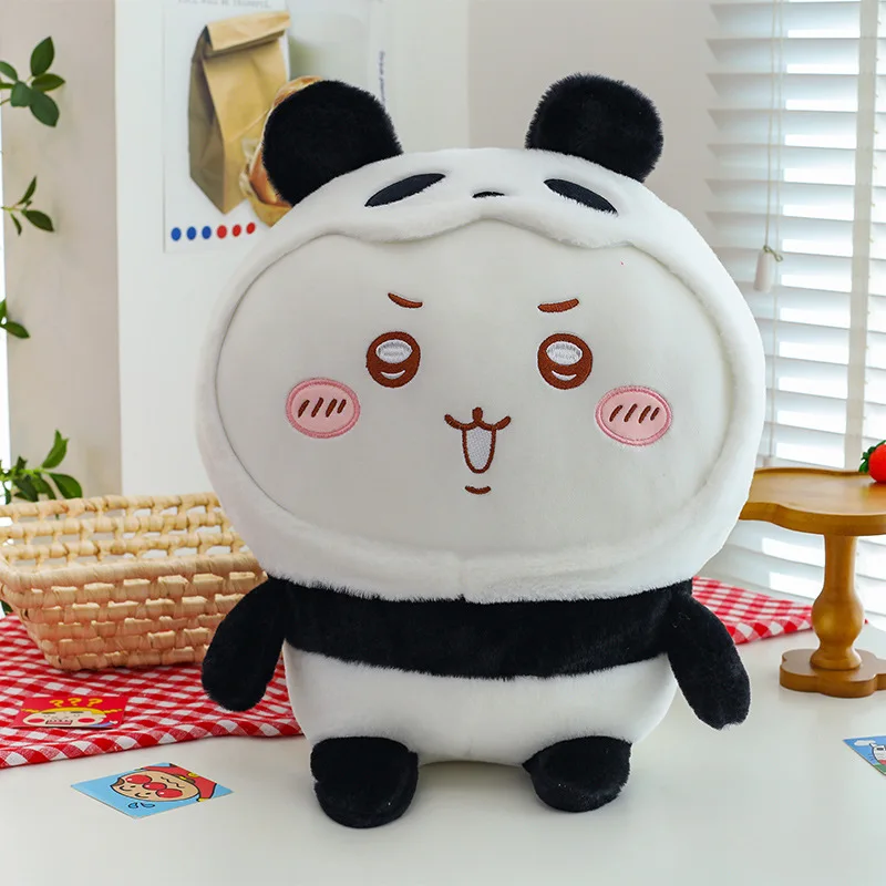 Selbstverteidigender Panda Anime Kawaii Große Plüschpuppe Hachiwared Usagi Cartoon Niedliches Mädchen Schlafzimmer Sofa Kissen Ornament Geschenk