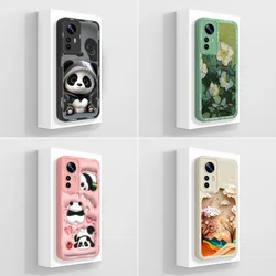 For Xiaomi 12T 12T Pro Case Lovely Panda Back Cover Silicone Soft Shockproof Coque For Xiaomi12T Pro Xiaomi12 T Funda Phone Bags