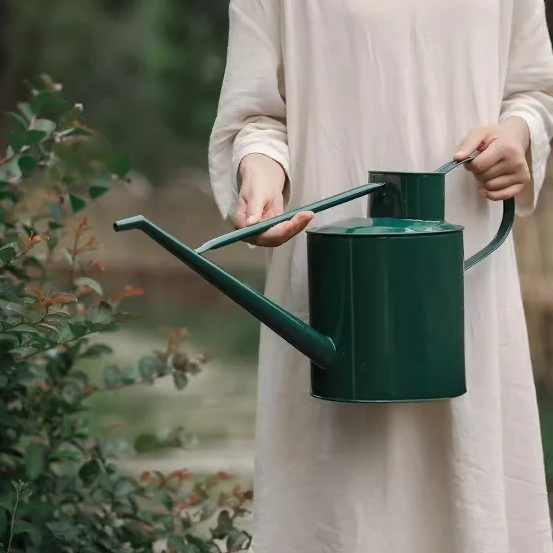 

wrought iron long mouth garden watering kettle