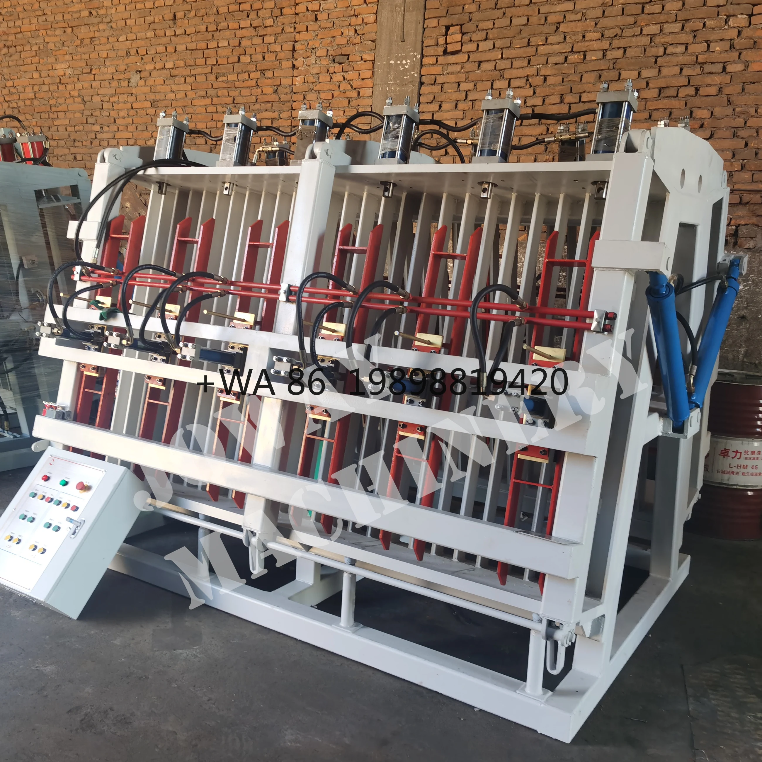 Woodworking Hydraulic Splicing Machine Squeezer on Sale Double Side Beam Press Machine