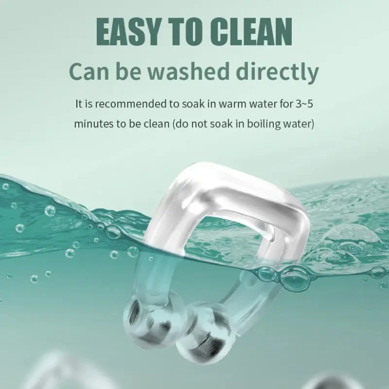 Correttore anti russamento Supporto magnetico per russare in silicone Mini portatile e facile Maniglia per naso con ventilazione morbida Facile da respirare Migliora