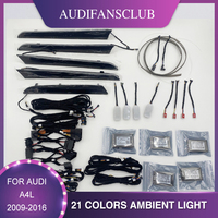 Best Sell LED Ambient Light For Audi A4 B8 A5 Q5 2009-2017 Decorate Lamp Grain Door Panel Decorate Lamp Carbon Look Neon Light
