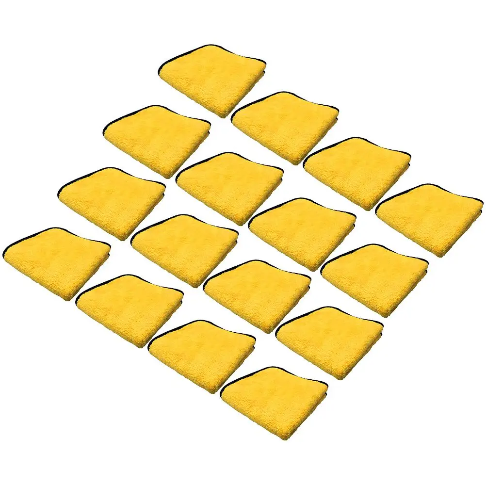 12 Pcs Supply Towel Super Absorbent Car Cleaning Cloth Thickened Drying Waxing Microfiber Towel Cleaning Cloth Reusable