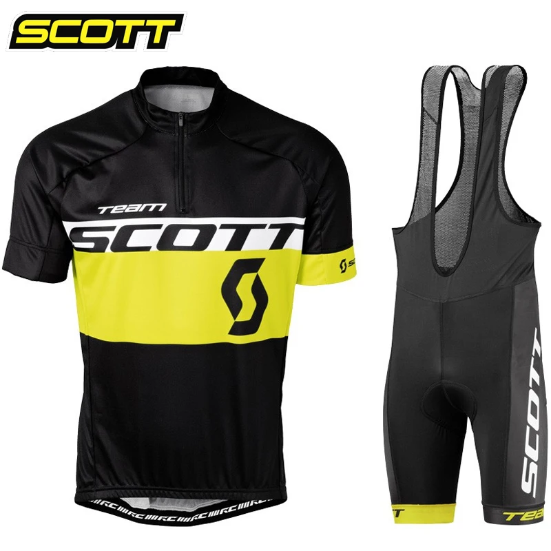 Cycling Mtb Road Bike Professional Shirt SCOTT Jersey Man Pro Team 2023 Cycle Uniform Shorts Men Men's Pants Clothing Sports Set