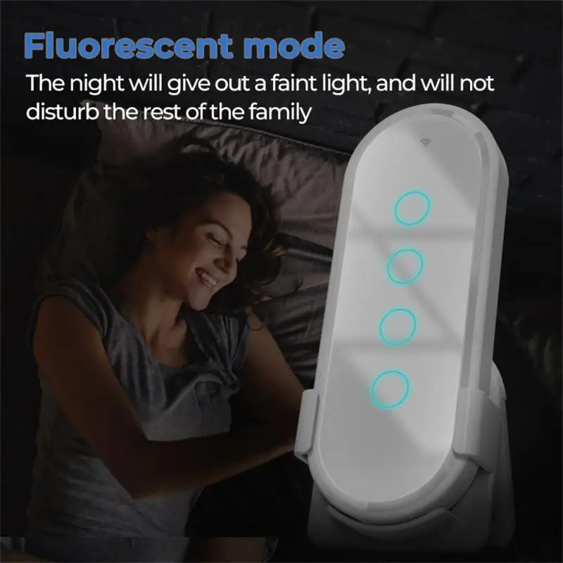 RF 433MHz Smart Switch With Stand 4gang Wireless Remote Control Touch Glass Panel Smart Home Suitable For Mulity RF433 Deveics