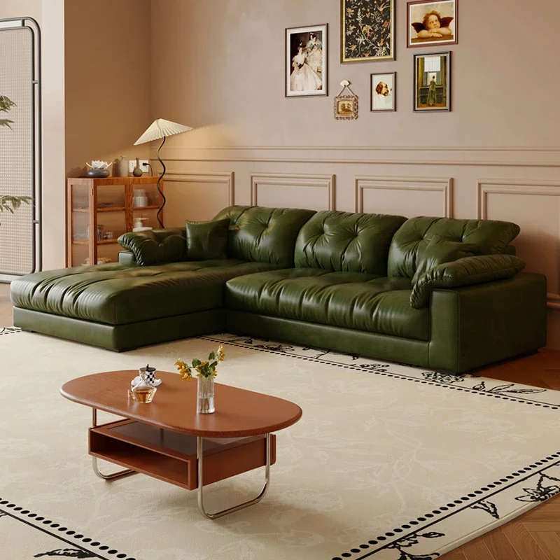Latex Designer Living Room Sofas Brown Minimalist Nordic Modern Living Room Sofas Puff Lounge Divano Angolare Moderno Furniture