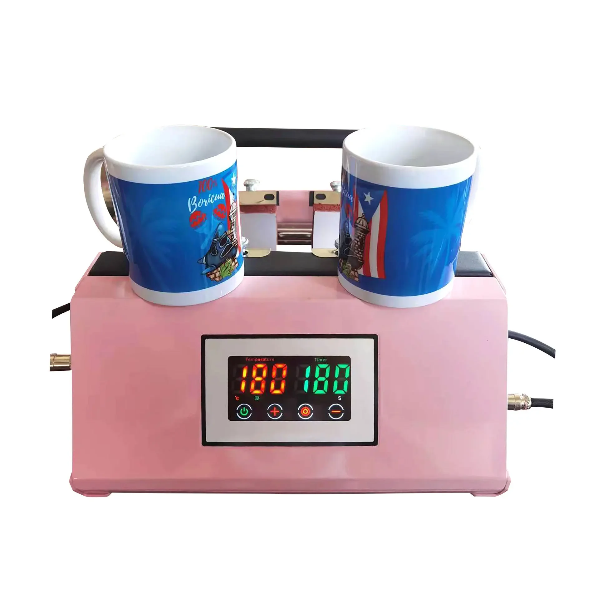 Cup baking machine Mug heat transfer Enamel cup hot stamping Double station heat transfer equipment Printing machine