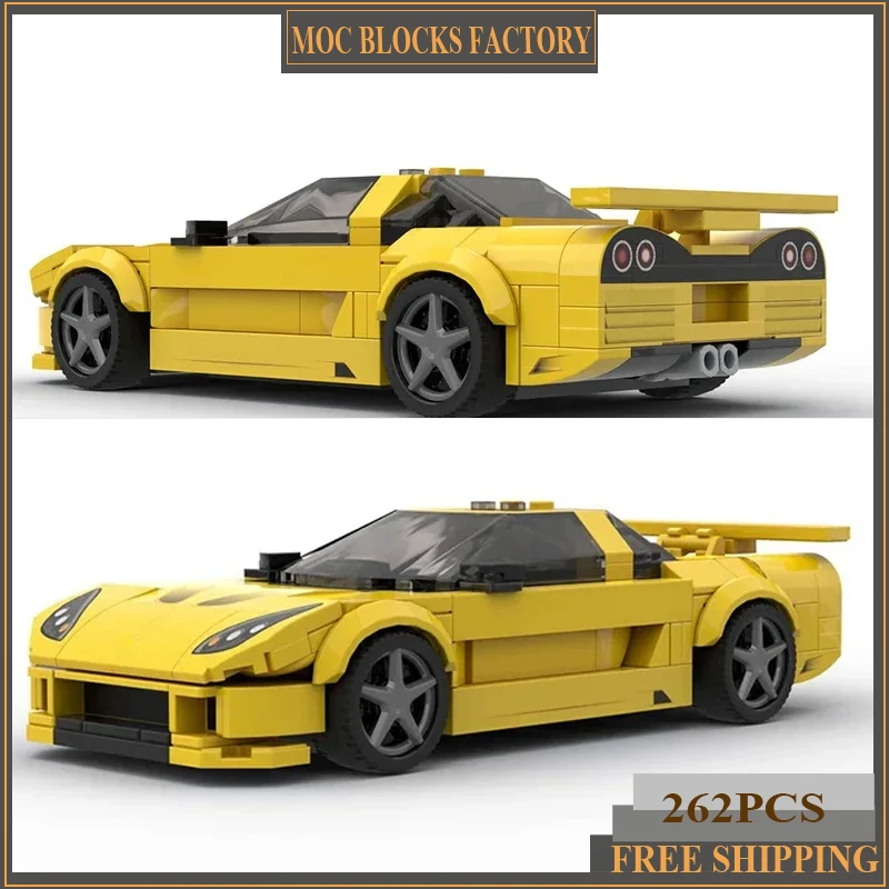 

Popular Movie City Car Model MOC Building Bricks Speed Champion NSX Modular Technology Gifts Holiday Assemble Children Toys Suit