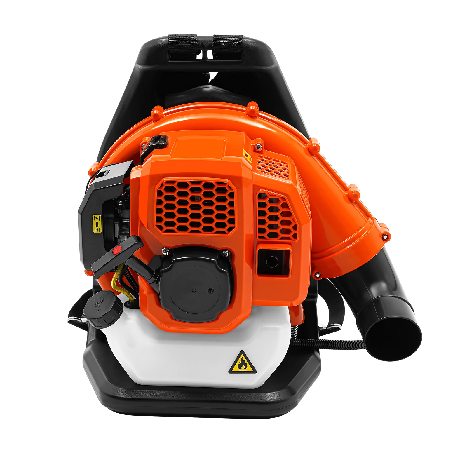 2-Stroke Backpack Leaf Blower – 1.25kW, 7000RPM, 70m/s Wind Speed, 1.2L Fuel Tank, Adjustable Airflow, Lightweight, Ergonomic Straps, Detachable Tubes, Low Noise, Ideal for Outdoor Cleaning
