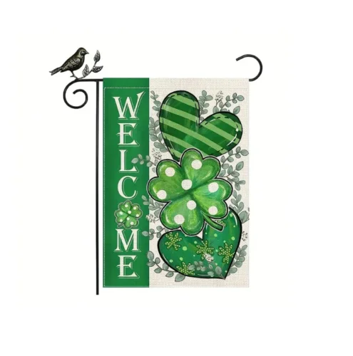 ธงสวนสุขสันต์วันเซนต์แพทริค (ไม่รวมเสาธง), แนวตั้ง 12x18 นิ้ว