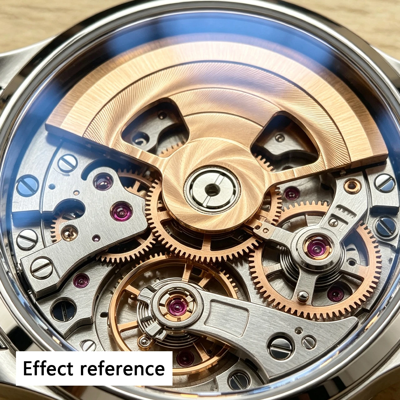 Hot Sale Gold NH35 Automatic Rotor Geneva Texture, Fit NH35 NH36 Movement, Watch Mod Oscillating Weight Parts