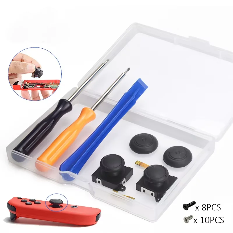 DATA FROG 3D Analog Joystick Thumb Stick Replacement Repair Kit for Handheld Game Console Switch Joystick Repair