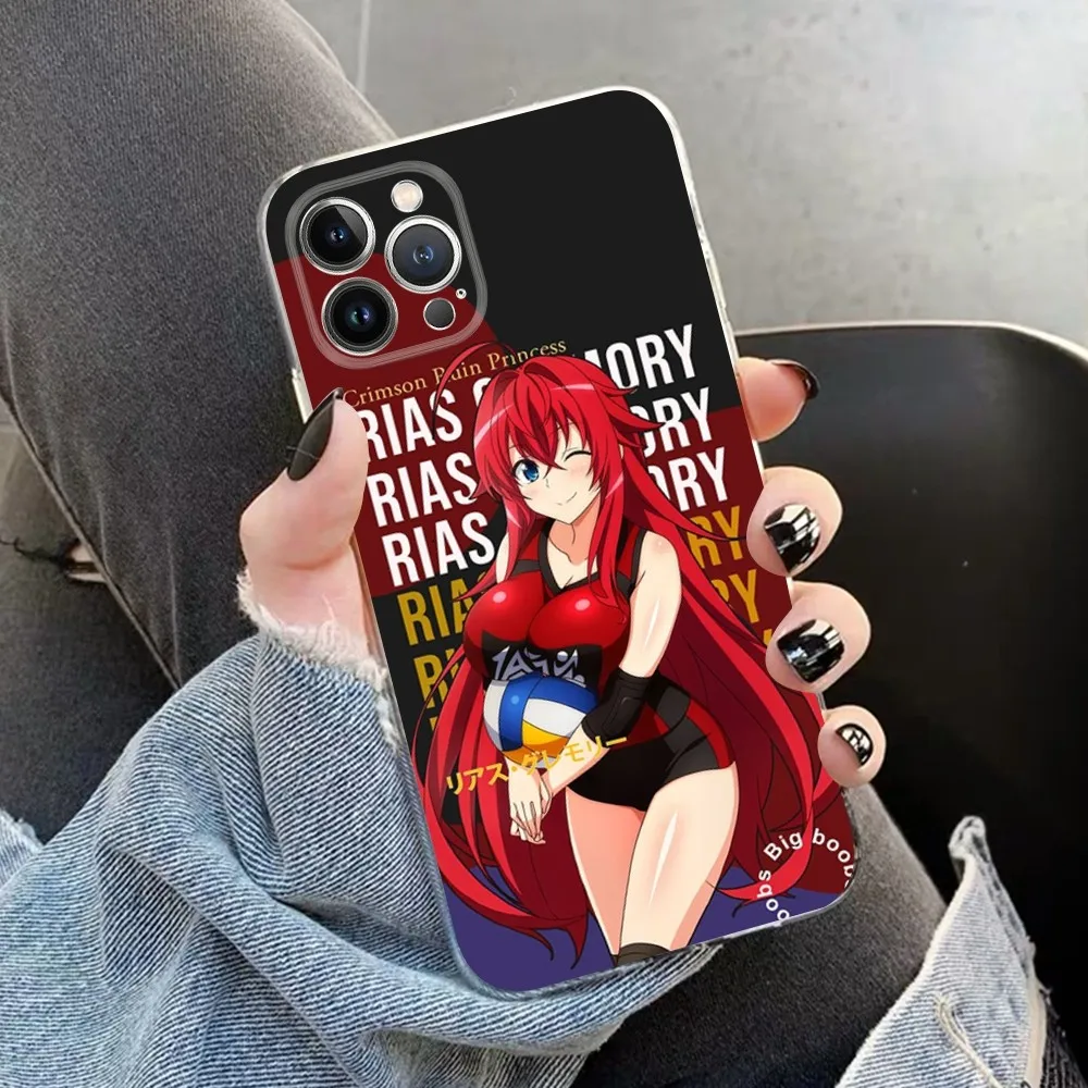 Rias Gremory Phone Case for iPhone 15 8 7 6 6S Plus X SE 2020 XR XS 14 11 12 13 Mini Pro Max Mobile Case