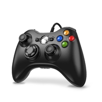 A53M USB Wired Game Pad Joypad Gamepad Controller for Game System PC,Black
