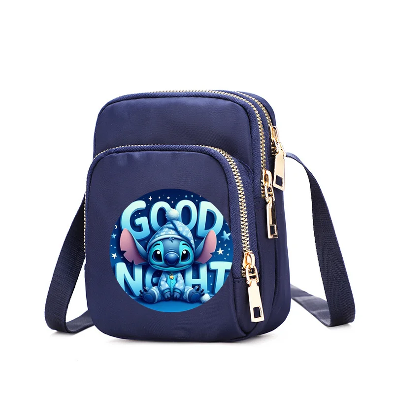 2024 Disney Lilo & Stitch Minnie Mouse Tinkerbell Women\'s Shoulder Bag Handbag Female Cartoon Handbags Casual Bags Crossbody Bag