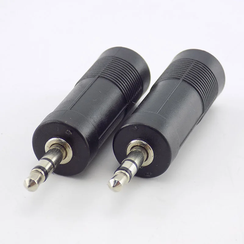 1pcs 6.5 to 3.5 Earphone Adapter 3.5mm Male to 6.5mm Female Jack Plug Stereo Socket Audio Cable Converter Adapter D5