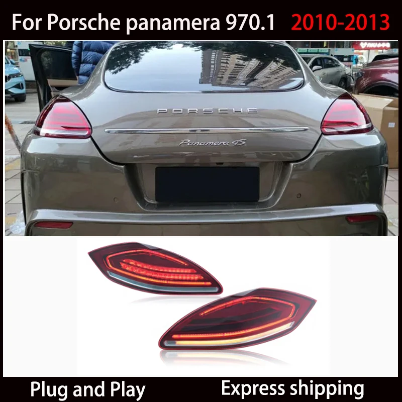 

Автомобильные фары для Porsche Panamera, задний фонарь 2010 2011, 2012 2013, 970-1, задний фонарь, автоаксессуары, последовательный указатель поворота