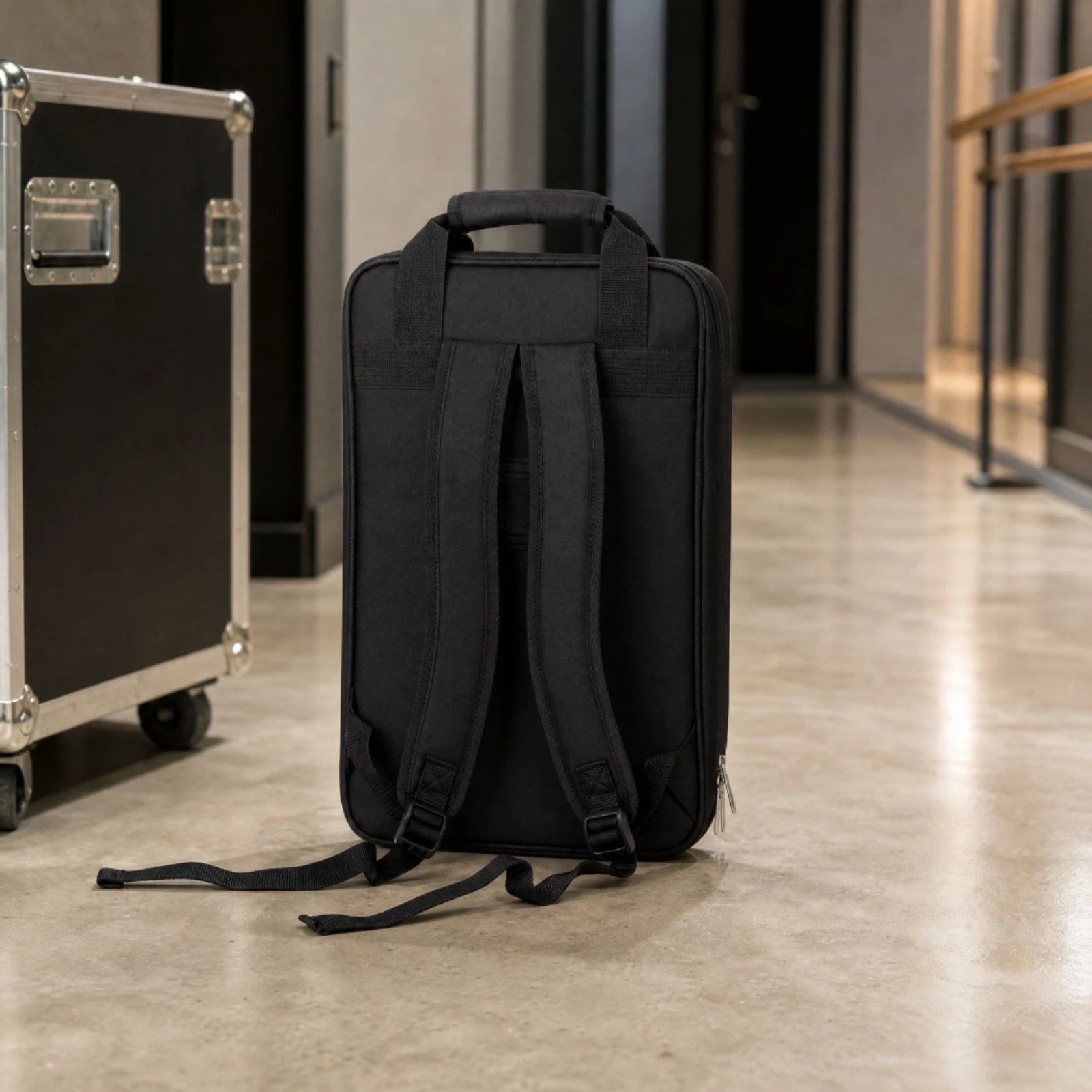 Drumstick Storage Bag Safeguarding Drumstick Bag with Backpack Straps Reinforced Padded for Drummers, Transport, Drum Practice