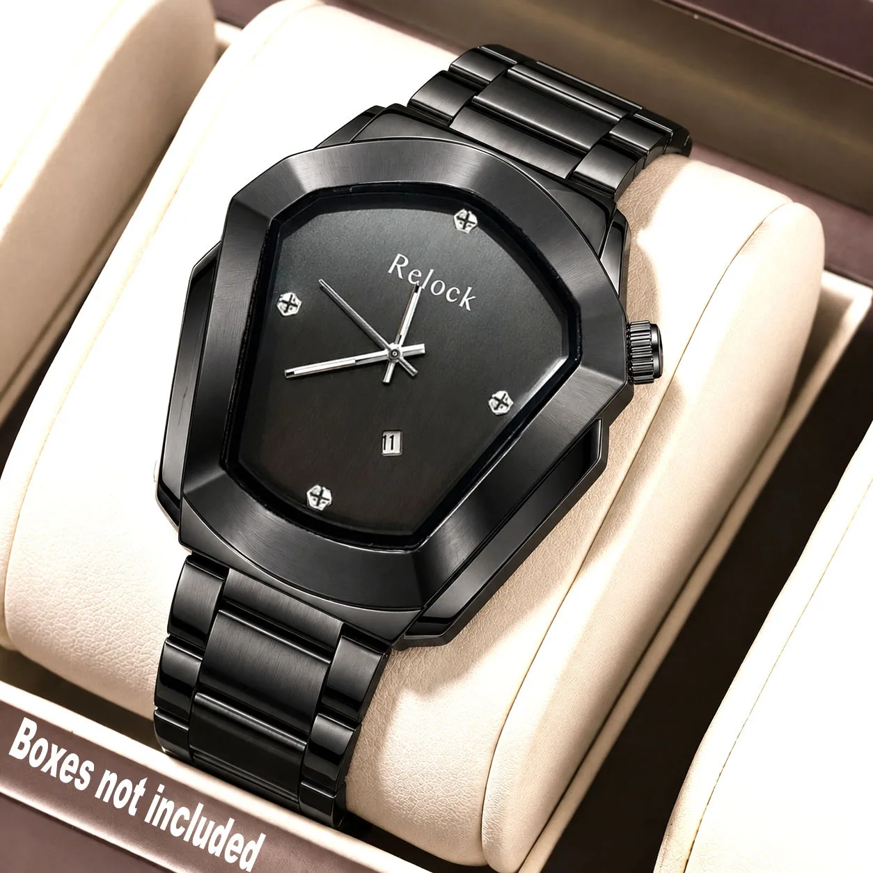 1Pc Men's Luxury Watch, Classic and Simple Dial with Stainless Steel Strap, Men's Watch, Perfect Gift for Anniversary and Easter