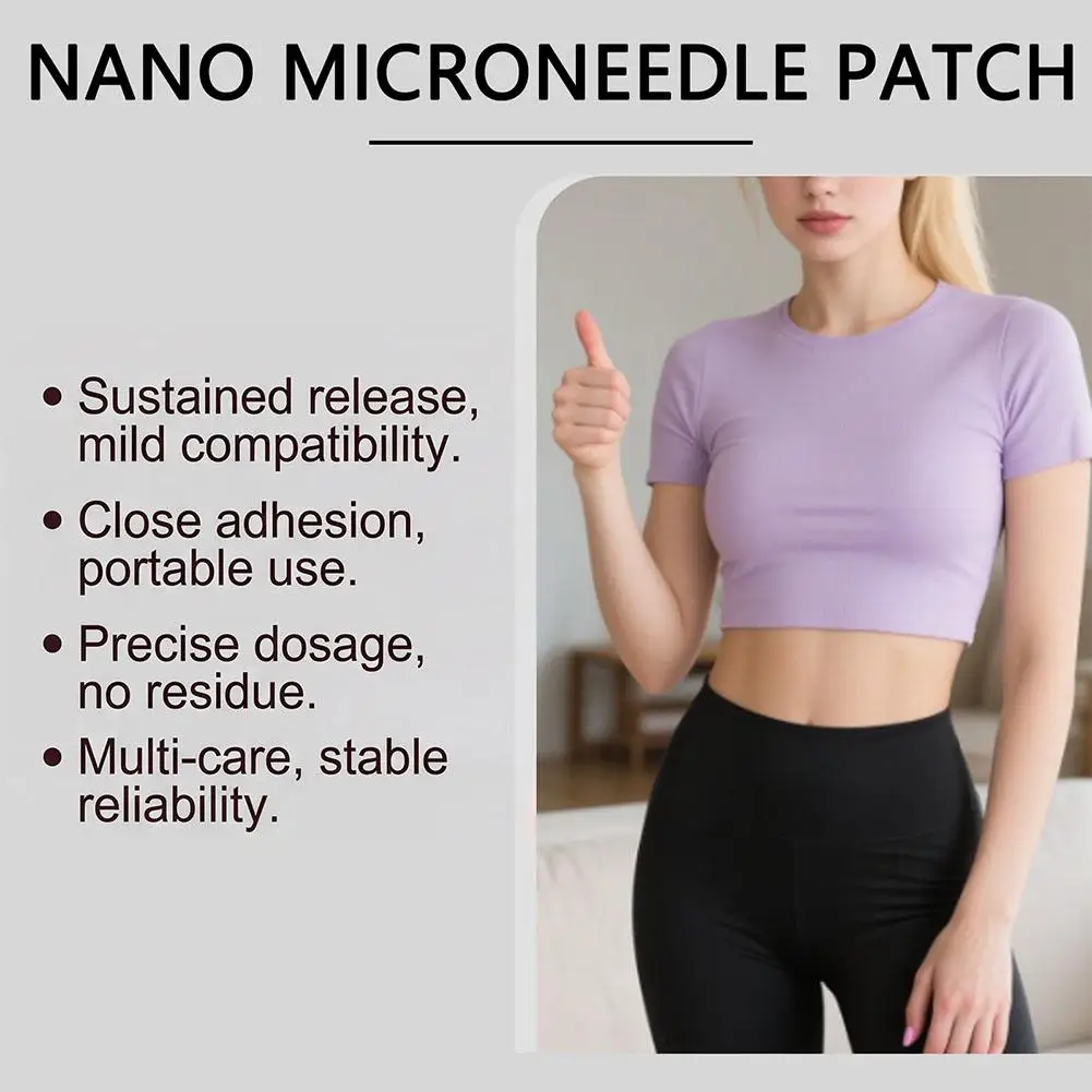 Upgrade Advanced Nano Microneedle Patch length ≤0.3mm For Body Skin Natural Ingredients Use External Application Care Sticker Br - view 5