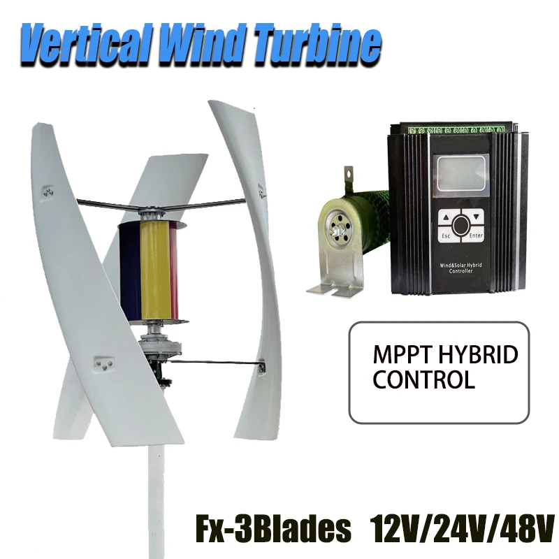 Wind Turbine Generator 8000W 10000W 48V With MPPT Charge Controller Windmill Small Wind Generator RV Yacht Farm Home Use System