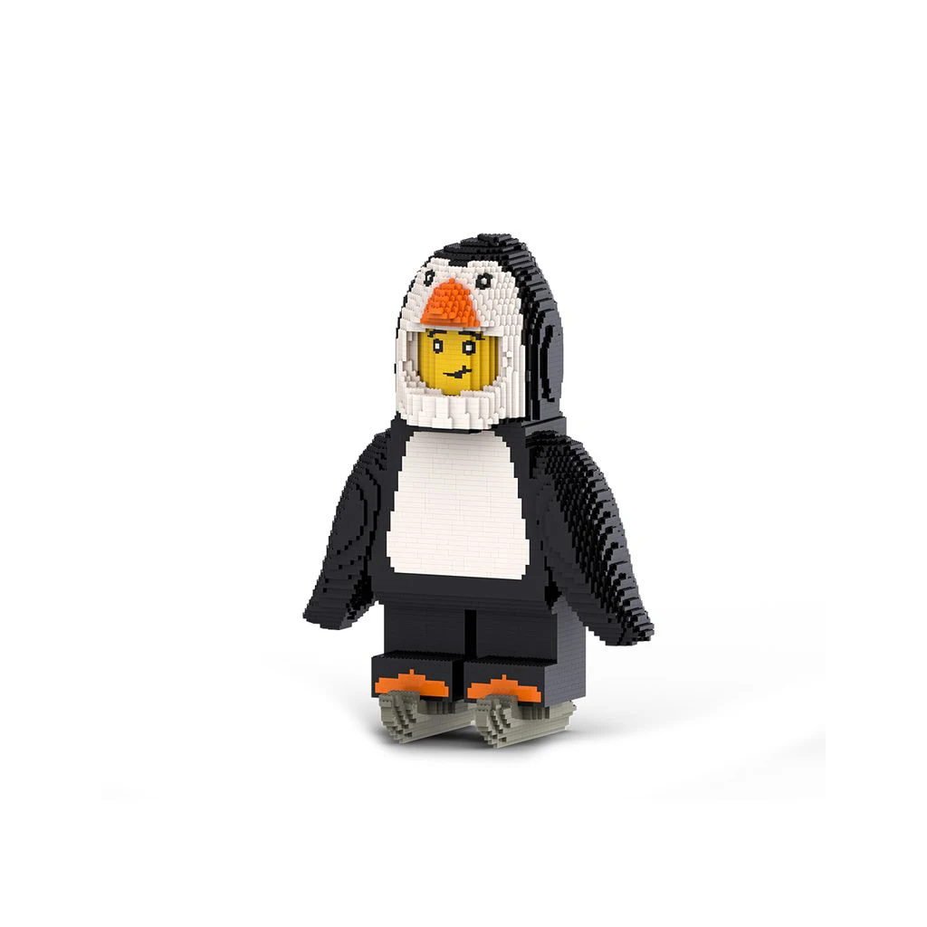 MOC-XM016 Giant Youth Penguin Suit Model With PDF Drawings Building Blocks Bricks Kids Birthday Christmas Gifts