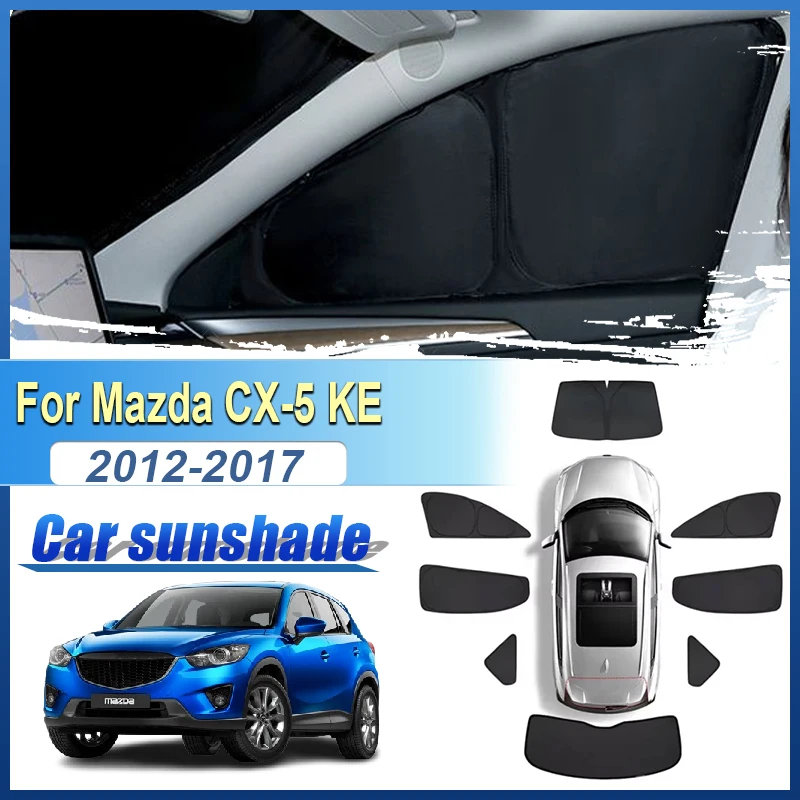 

Для Mazda CX-5 CX5 KE MK1 2012-2017 теплоизоляционный боковой оконный щиток переднего лобового стекла козырек солнцезащитный козырек детали конфиденциальности аксессуары