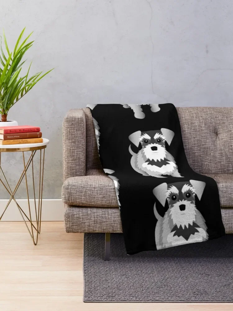 Schnauzer Throw Blanket Bed Fashionable Thins Personalized Gift Blankets