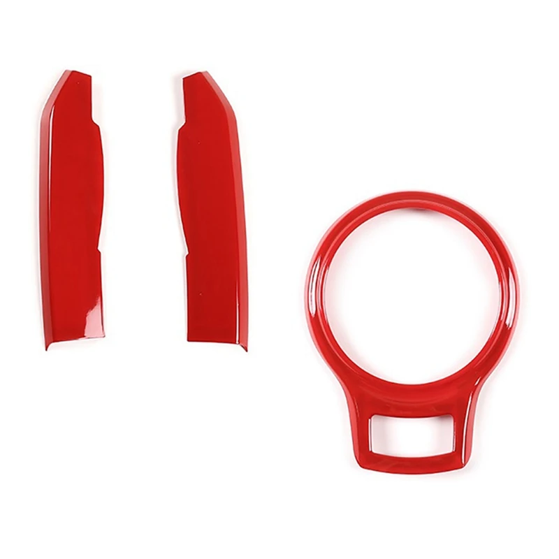 For Subaru BRZ Toyota 86 2012-2020 Car Center Console Side Trim Gear Shift Panel Cover Frame Stickers Accessories, Red