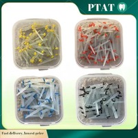 50Pcs/box  Dental Fiber Posts Straight Screw Quartz Glass Fiber Resin Post Root Canal Pile Restorative Orthodontic Filling