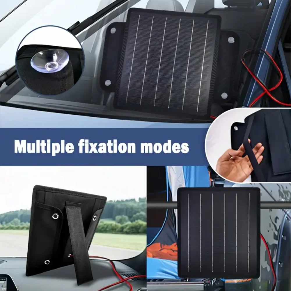 Solar Panel 50W Trickle Charger For Car Battery Solar Battery Maintainer Car Truck Boat RV Motorcycle Marine Trailer Power Bank