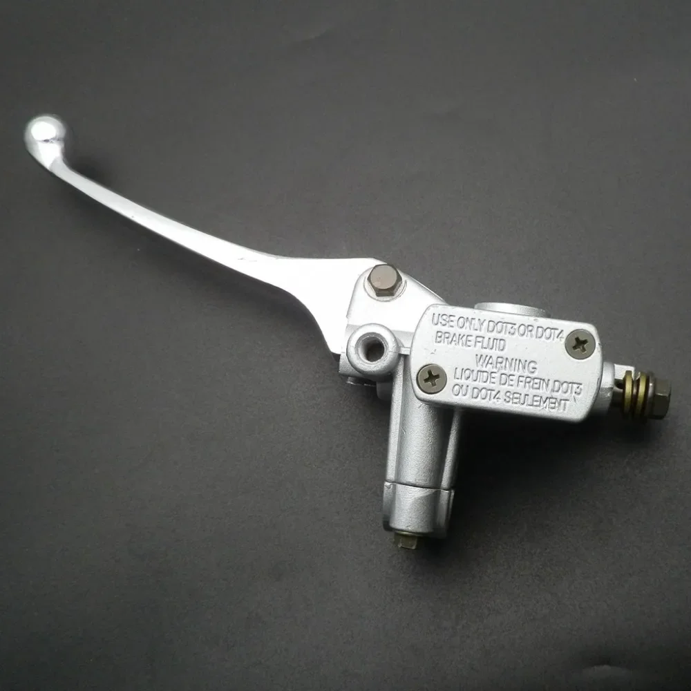 Motorcycle Left Rear Master Cylinder Brake Lever with 8mm Thread Mirror Hole for 22mm hanlebar GY6 50cc Retro Scooter Moped