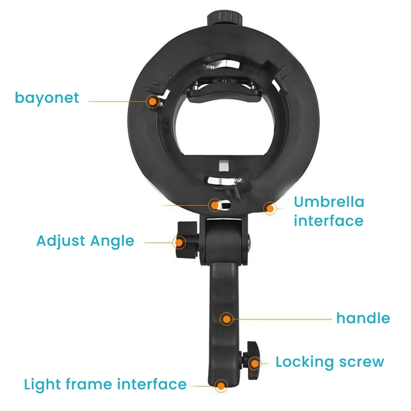 نوع قوس قوس تثبيت لضوء الفلاش ، Speedlite Snoot Softbox ، V850II ، 860II ، Ad200pro حامل