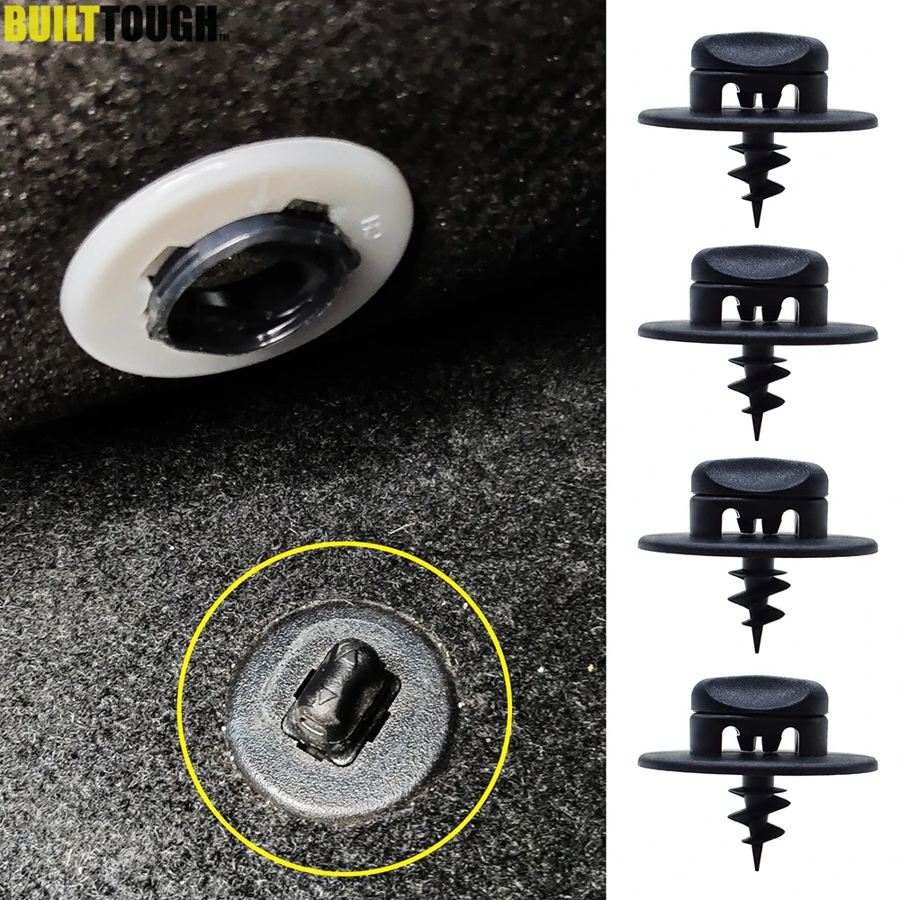 4Pc Floor Mat Fixing Clips Screw Oval Hole Turn Twist Lock Grip Buckle Mount Toggle Clamp Grip Carpet For VW Audi Skoda Seat