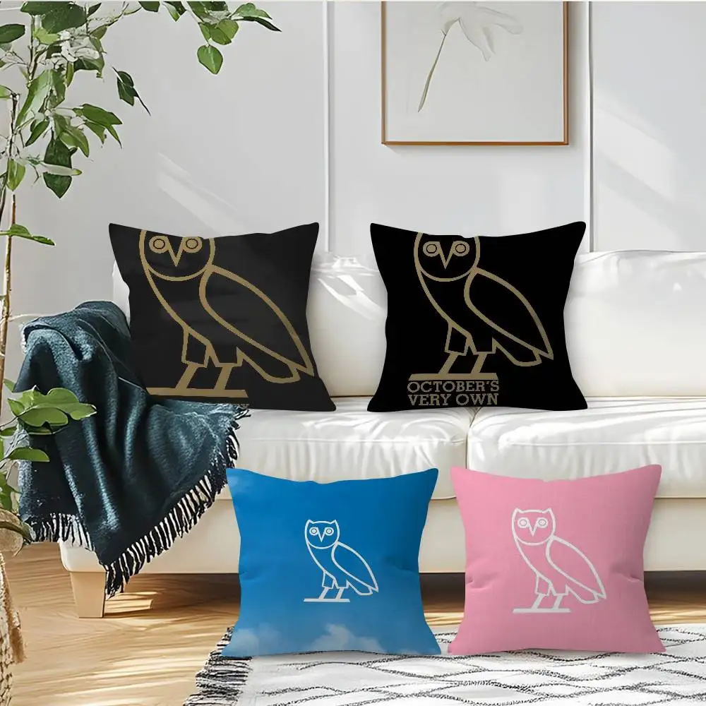 Octobers Very Own-O Owls OVO   Pillowcase toon Gift Cushion Cover Bedroom Home Sofa Chair Seat Decor pillow case