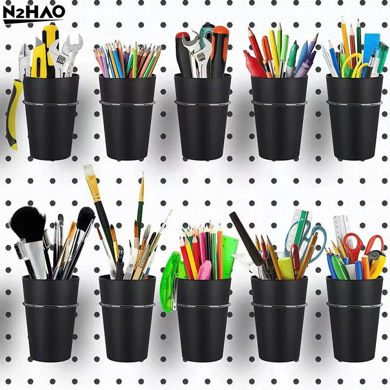 

1 Set Pegboard Cup Holder Accessories For Craft Room Hook Baskets Ribbon Organizer Screw Tool For Organizing Accessories Tools