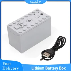 High-Tech Power Function Extension Parts AAA Lithium Battery Box Technical Parts MOC Train Car compatible with legoeds