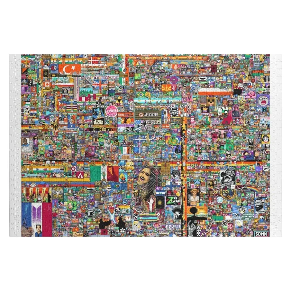 

Reddit Place 2022 - final version Jigsaw Puzzle Personalized Gift Ideas Custom Gift Puzzle