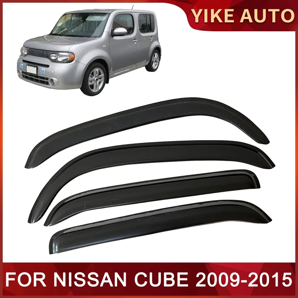 

Оконный козырек для NISSAN CUBE Z12 2009-2015, дверной козырек с защитой от ветра, солнца, дождя, боковые окна, ветровые дефлекторы для авто