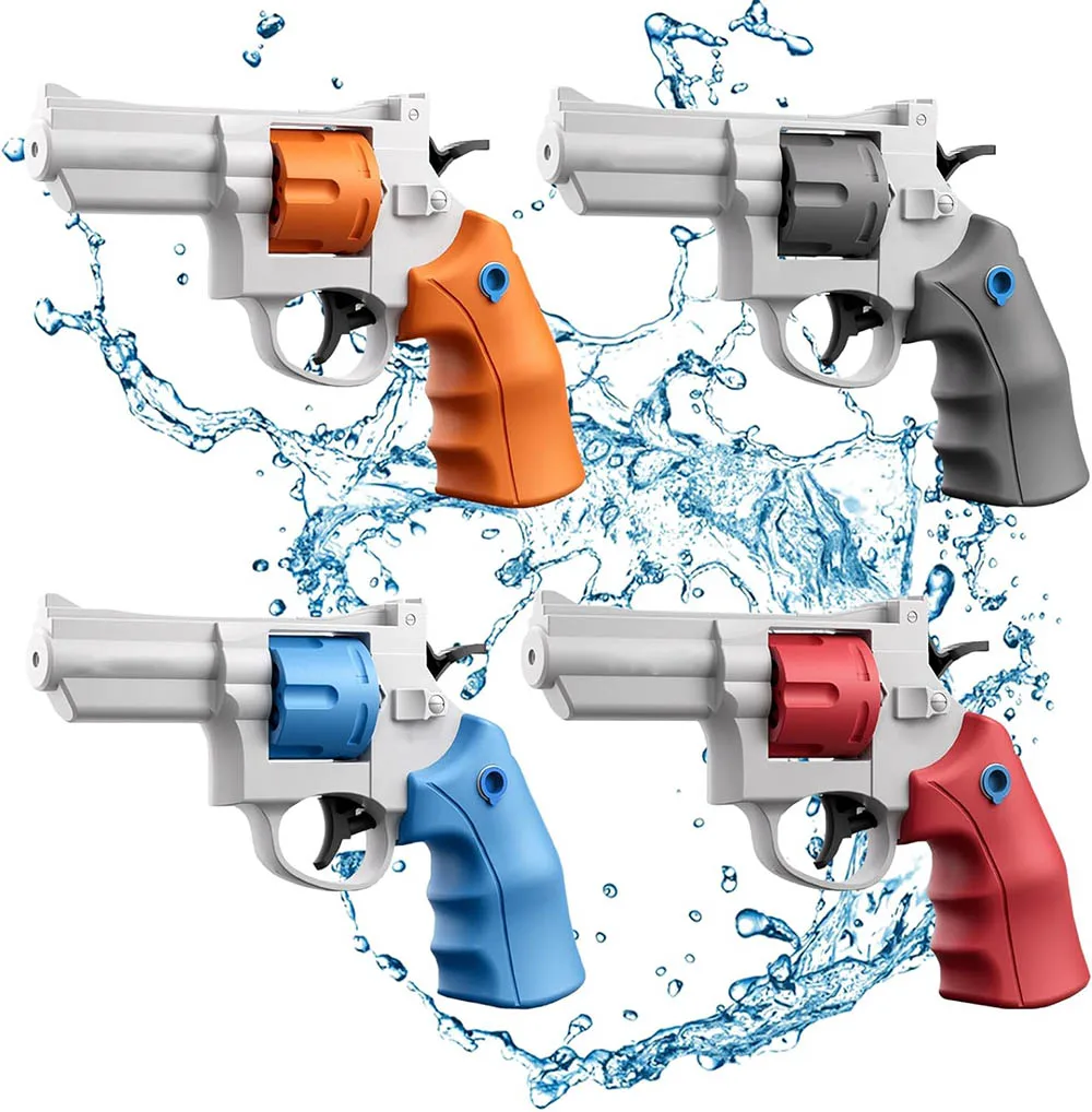 Revolver Water Gun For Kids Summer Cool Soaker Squirt Guns For 3-12+Years Child & Adults For Swimming Pool Beach Toys