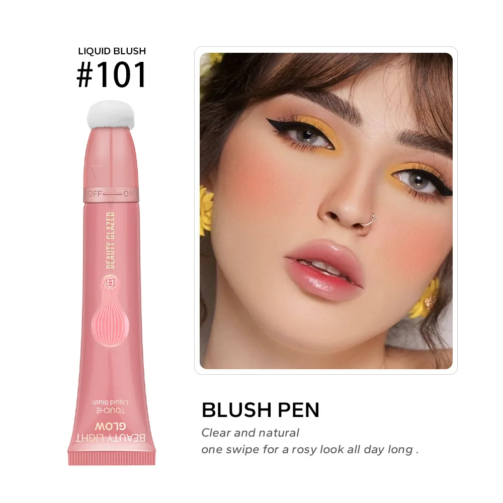 Colorete resaltado contorno pluma perla brillo fino mate brillo Natural Maquillaje facial