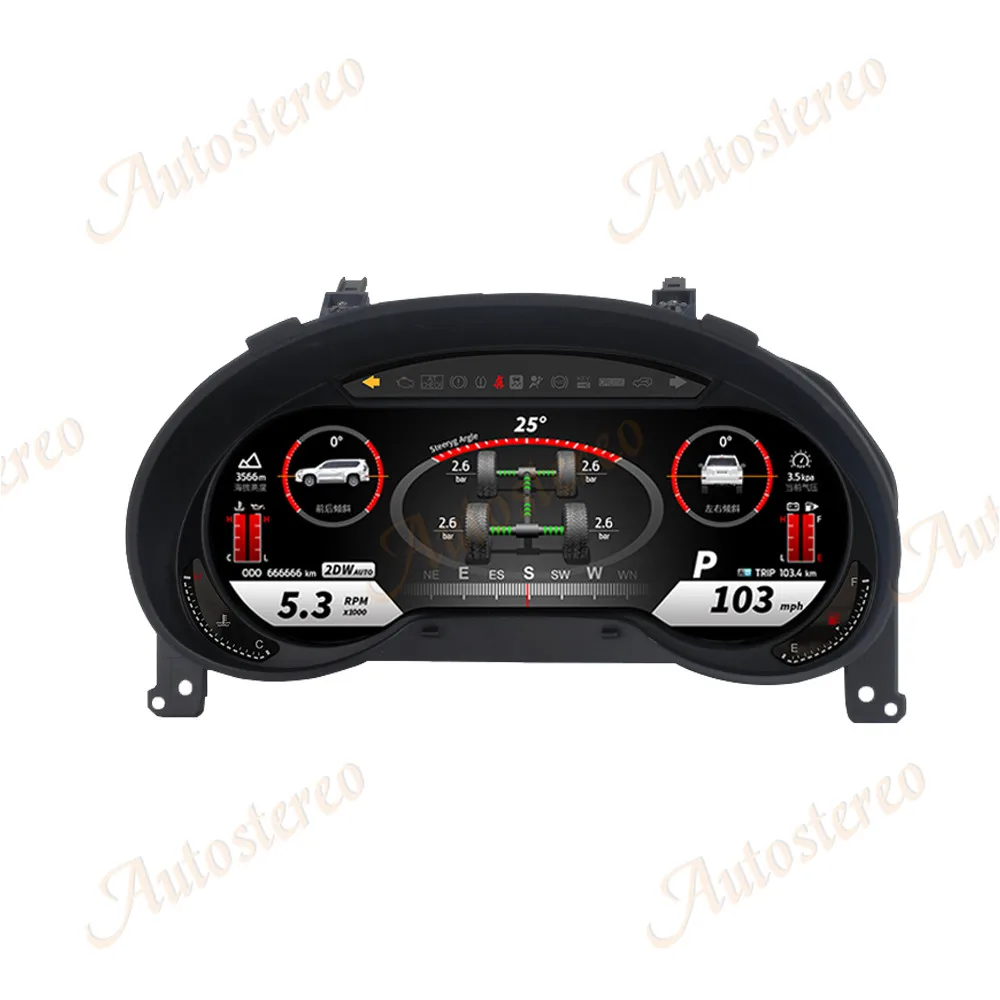 Car Dashboard Speedometer For Lexus GX  2010-2021 Linux Car LCD Dashboard Digital Cluster Instrument Virtual Cockpit Panel