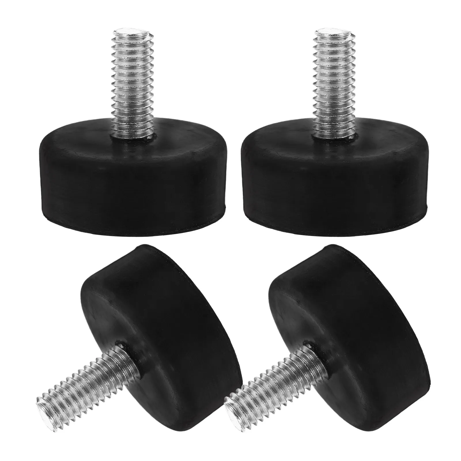 4Pcs Adjustable Furniture Feet Rubber Vibration Dampening Levelers Screw- for Table Chair Cabinet Legs Indoor Outdoor