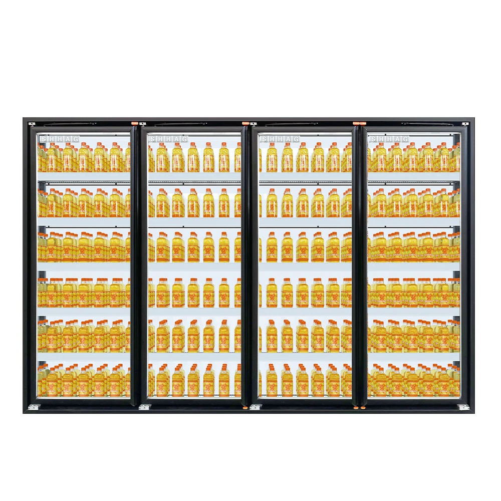 

SHHAG Factory UL NSF -Certified Glass Door Walk-in Chiller Room and Freezer Room Cooler Cold Display for Walk-in Storage