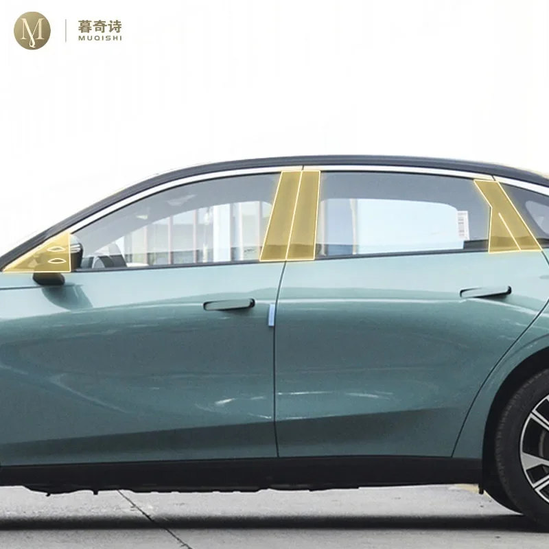 

For Geely Galaxy L6 X1 2024-2025 Pre cutting Car Exterior Body B C Window pillar PPF paint protection film TPU scratch resistant