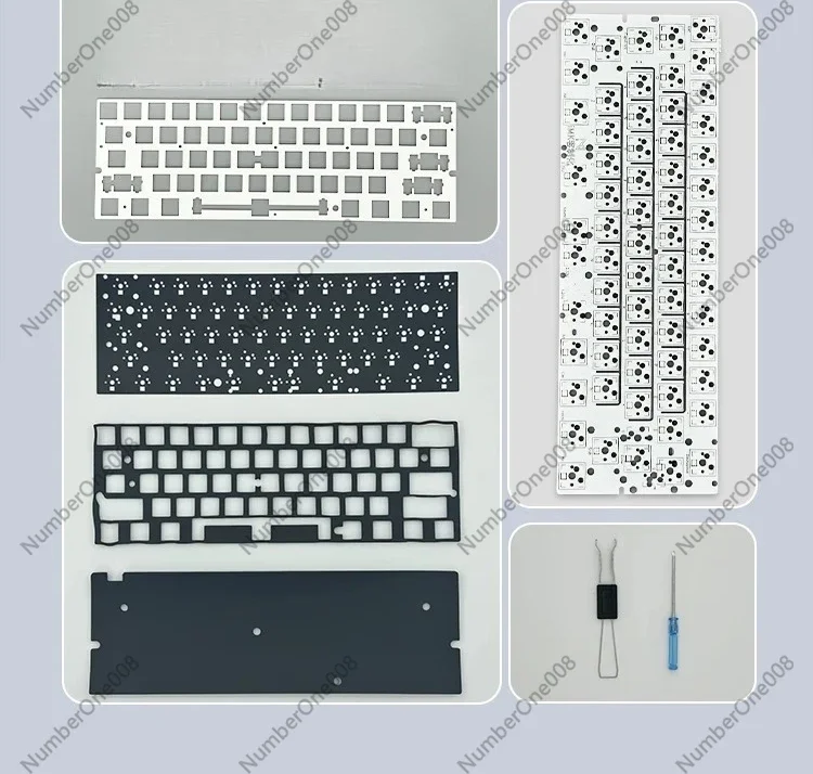PCB Custom GH60 61 Key Mechanical Axis Single-mode PCB Hot Swap